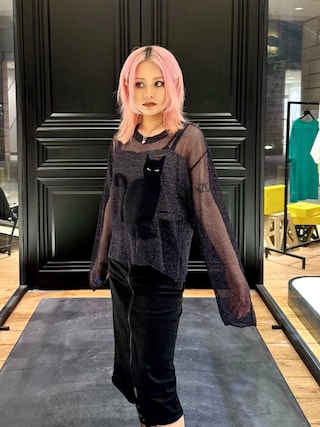 ✨希少美品✨ヒステリックグラマー　MA-1　ブラックキャット　黒　フリーサイズ HYSTERIC GLAMOUR（ヒステリックグラマー）の「BLACK CATジャ