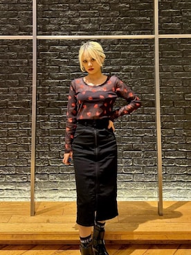 ヒステリックグラマー スカルベリー パーカー ベロア ストロベリー