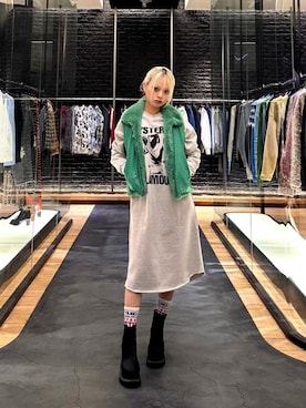 「リバーシブル」｜「アイテム（ワンピース/ドレス）」を使った、aykさん（レディース・157cm）の秋コーディネート