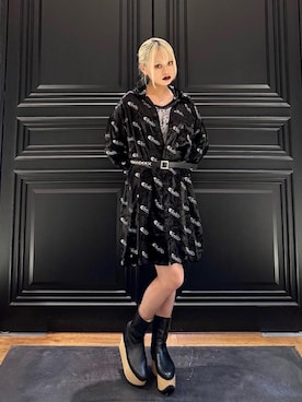 「シャツ 」｜「アイテム（ワンピース/ドレス）」を使った、aykさん（レディース・157cm）の秋コーディネート