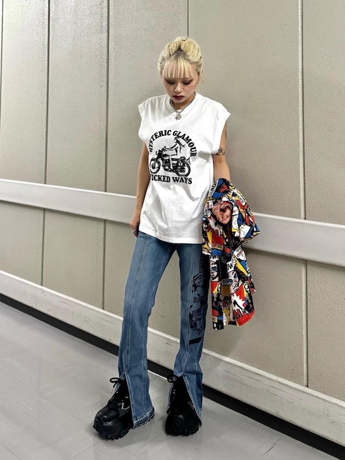 HYSTERIC GLAMOUR WICKED WAYS ノースリーブTシャツ メンズ
