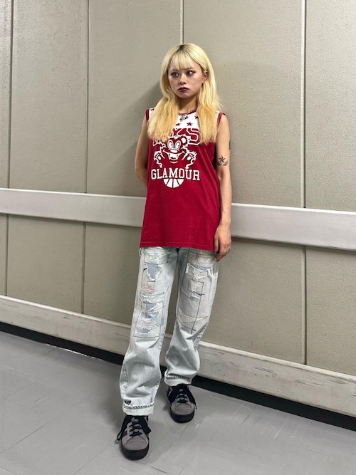 ヒステリックグラマー ノースリーブ タンクトップ XL DEADLY SOUNDS タンクトップ|HYSTERIC GLAMOUR WOMEN | HYSTERIC