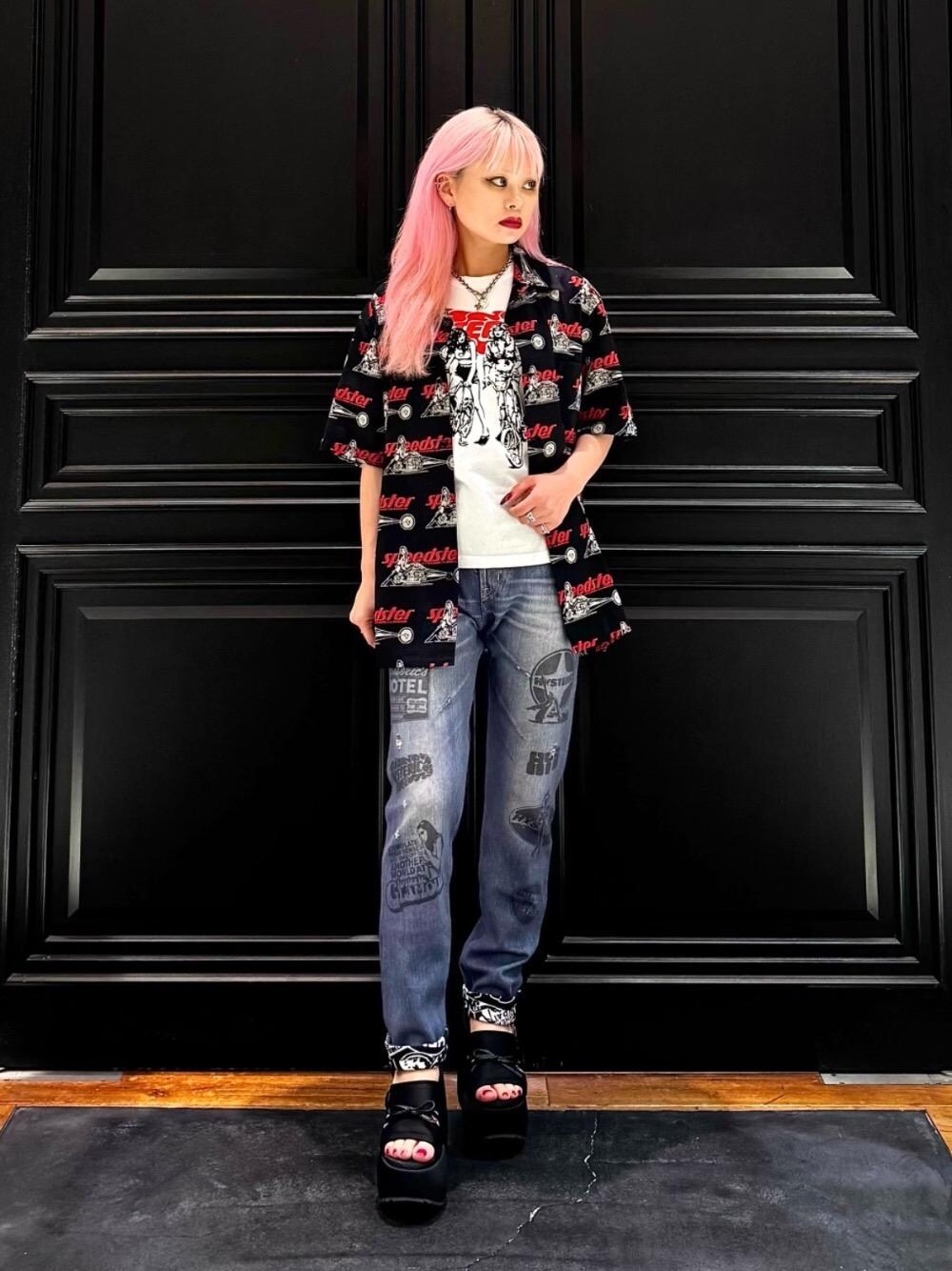 HYSTERIC GLAMOUR（ヒステリックグラマー）の「HIT THE ROAD チビT