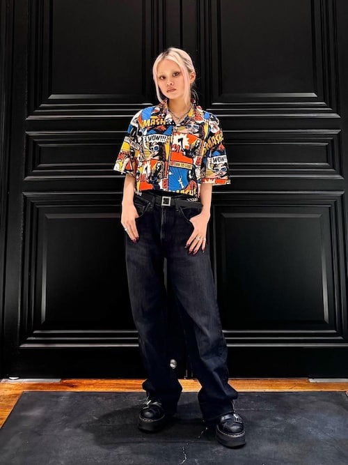 HYSTERIC GLAMOUR ジーンズ ルーズストレートデニムパンツ
