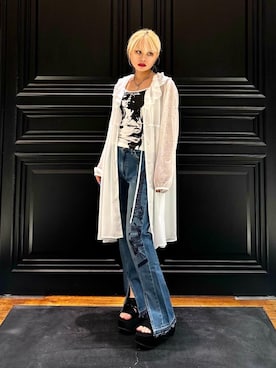 「HYSTERIC GLAMOUR（ヒステリックグラマー）のアイテム」を使った、aykさん（レディース・157cm）の夏コーディネート