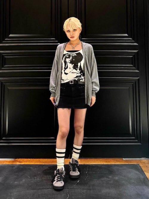HYSTERIC GLAMOUR バックレースアップ マイクロミニデニムスカート バックレースアップ マイクロミニデニムスカート|HYSTERIC