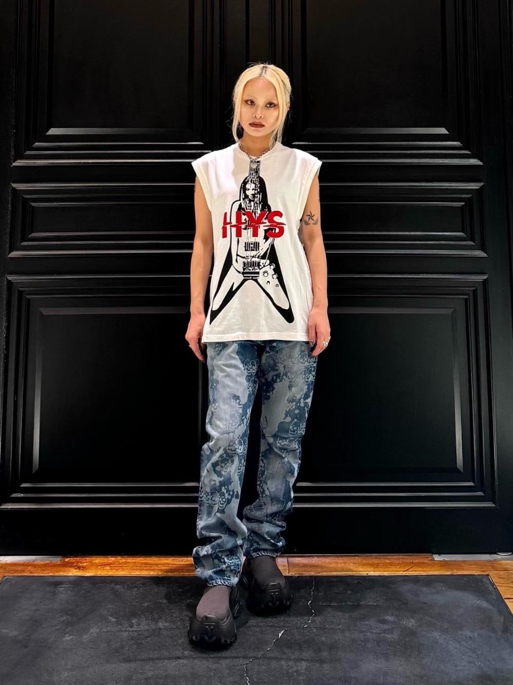 ヒステリックグラマー HYS BREAZE ノースリーブTシャツ XL ホワイト HYSTERIC GLAMOUR（ヒステリックグラマー）の「SOUND VISION