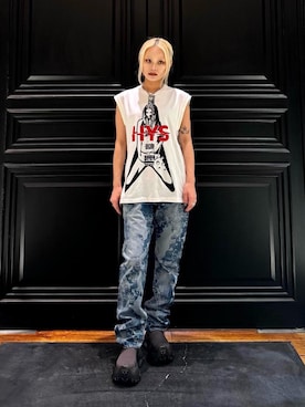 HYSTERIC GLAMOURのタンクトップを使ったレディース人気ファッション