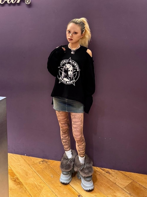 HYSTERIC GLAMOUR デニムスカート バックレースアップ マイクロ