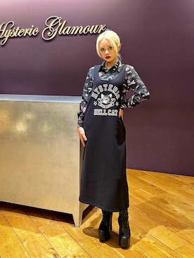 「HYSTERIC GLAMOUR（ヒステリックグラマー）のアイテム（ワンピース/ドレス）」を使った、aykさん（レディース・157cm）の秋コーディネート
