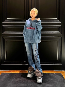 「HYSTERIC GLAMOUR（ヒステリックグラマー）のアイテム（シャツ/ブラウス）」を使った、aykさん（レディース・157cm）の秋コーディネート