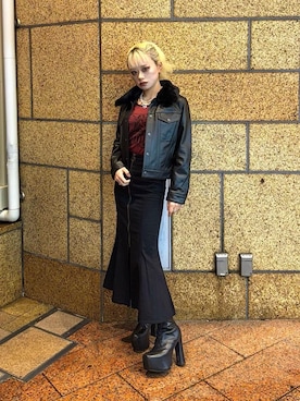 「HYSTERIC GLAMOUR（ヒステリックグラマー）のアイテム」を使った、aykさん（レディース・157cm）の秋コーディネート