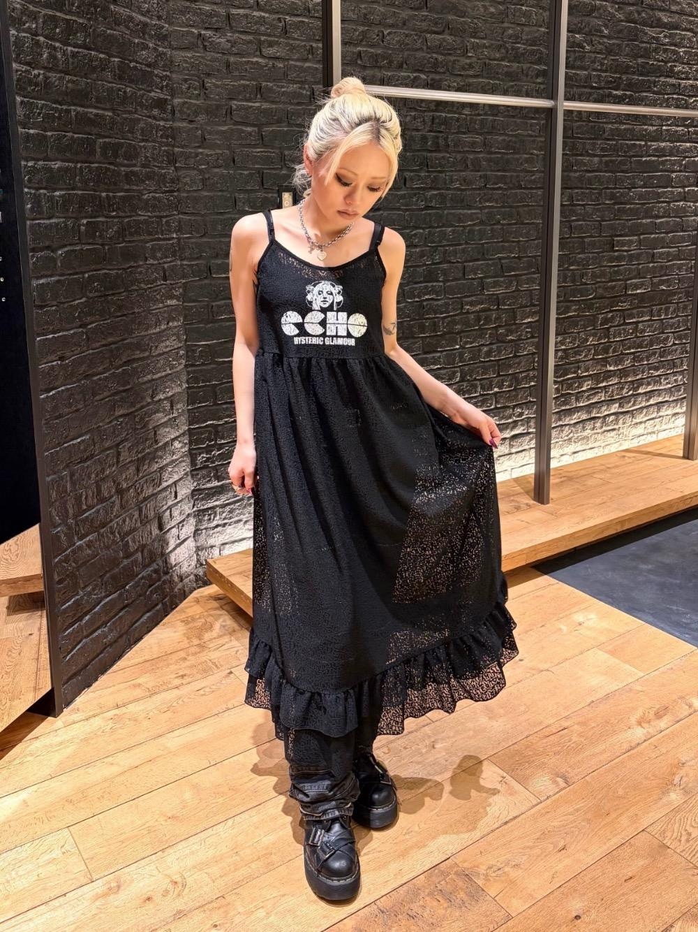 HYSTERIC GLAMOUR（ヒステリックグラマー）の「MAIDEN LOGO柄 チュール