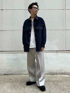 「＃デニム」｜takushi nomuraさん（メンズ・173cm）の春コーディネート