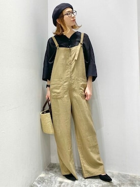 「AMERICAN HOLIC（アメリカンホリック）のアイテム（オールインワン・サロペット）」を使った、mi_ku_902さん（レディース・158cm）の春コーディネート