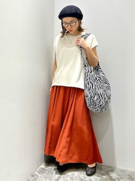 「AMERICAN HOLIC（アメリカンホリック）のアイテム（ネックレス）」を使った、mi_ku_902さん（レディース・158cm）の夏コーディネート