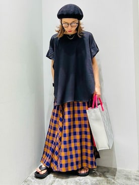 「Disney（ディズニー）のアイテム（バッグ）」を使った、mi_ku_902さん（レディース・158cm）の夏コーディネート