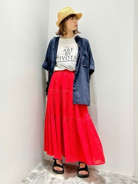 mi_ku_902さん（レディース・158cm）の夏コーディネート