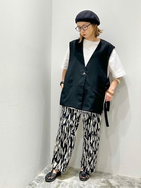 「アイテム（ベスト）」を使った、mi_ku_902さん（レディース・158cm）の夏コーディネート