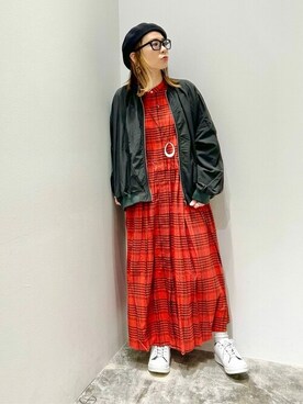 「AMERICAN HOLIC（アメリカンホリック）のアイテム（ネックレス）」を使った、mi_ku_902さん（レディース・158cm）の春コーディネート