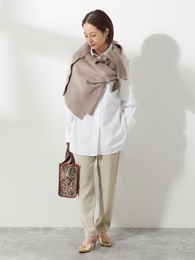 「journal standard L'essage（ジャーナルスタンダードレサージュ）のアイテム（パンツ）」を使った、ozakiさん（レディース・157cm）の冬コーディネート