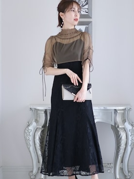 「結婚式コーデ」｜SHOP STAFFさん（レディース・163cm）の冬コーディネート