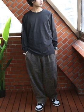 「８(eight)（エイト）のアイテム」を使った、8(eight)さん（メンズ・173cm）の春コーディネート