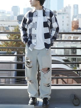 8(eight)さん（メンズ・173cm）の夏コーディネート