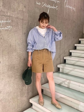 「スローブイエナ」｜「アイテム（アクセサリー）」を使った、Yuriさん（レディース・159cm）の春コーディネート