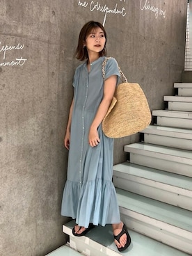 「スローブイエナ」｜「アイテム（アクセサリー）」を使った、Yuriさん（レディース・159cm）の春コーディネート