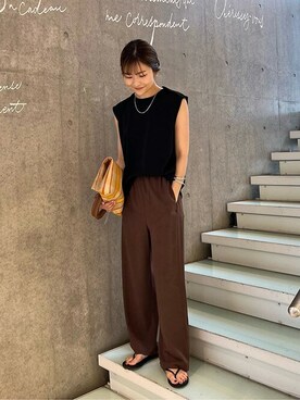 「SLOBE IENA」｜Yuriさん（レディース・159cm）の夏コーディネート