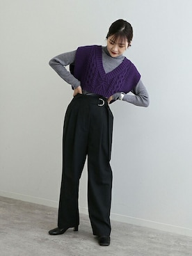 「スローブイエナ」｜「アイテム（ブーツ）」を使った、Yuriさん（レディース・159cm）の秋コーディネート