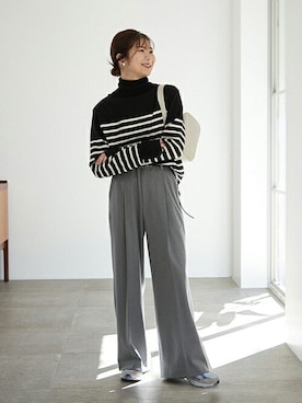 「SLOBE IENA」｜Yuriさん（レディース・159cm）の冬コーディネート