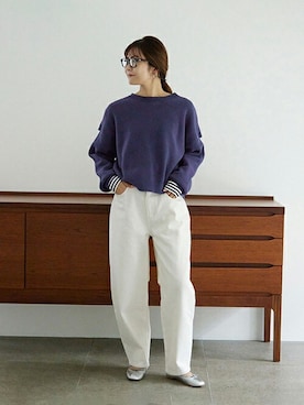 「SLOBE IENA」｜Yuriさん（レディース・159cm）の冬コーディネート