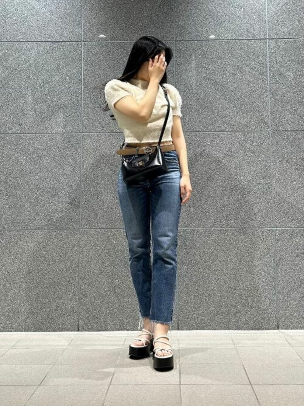 極美品 PRADA ホワイト クロスストラップ サンダル24.5cm PRADA