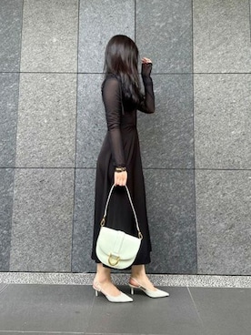 「CHARLES & KEITH（チャールズ & キース）のアイテム（アクセサリー）」を使った、CHARLES & KEITHさん（レディース・160cm）の夏コーディネート