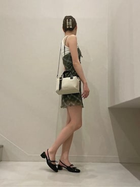 「CHARLES & KEITH（チャールズ & キース）のアイテム（パンプス）」を使った、CHARLES & KEITHさん（レディース・160cm）の夏コーディネート