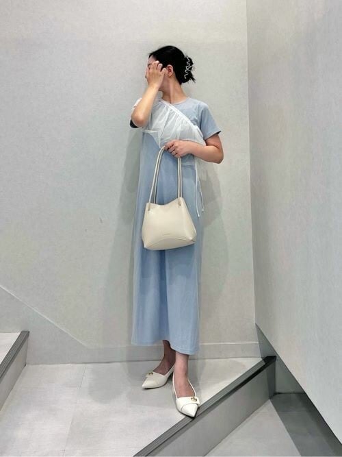 追跡有★Charles＆Keith Sybill ジオメトリック バケットバッグ CHARLES & KEITH Sybill シビル ジオメトリックバケットバッグ