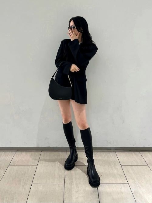 Imogen イモージェン チャンキープラットフォームロングブーツ Imogen イモージェン チャンキープラットフォームロングブーツ