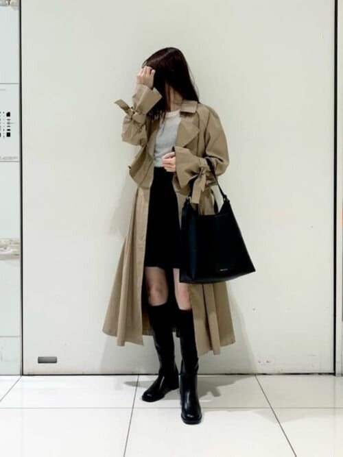 Charleskeithダブルバックル トラペーズホーボーバッグ CHARLES & KEITH｜ダブルバックル トラペーズホーボーバッグ