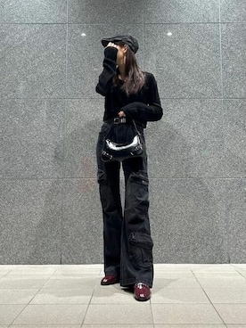 「CHARLES & KEITH（チャールズ & キース）のSloane スローン ホーボーバッグ（ショルダーバッグ）」を使った、CHARLES & KEITHさん（レディース・160cm）の秋コーディネート
