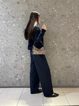 「CHARLES & KEITH（チャールズ & キース）のSloane スローン ホーボーバッグ（ショルダーバッグ）」を使った、CHARLES & KEITHさん（レディース・160cm）の秋コーディネート