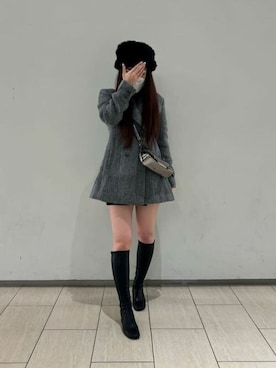 「CHARLES & KEITH（チャールズ & キース）のSloane スローン ホーボーバッグ（ショルダーバッグ）」を使った、CHARLES & KEITHさん（レディース・160cm）の秋コーディネート