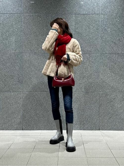 Wisteria ウィステリア メタリックアクセントショルダーバッグ