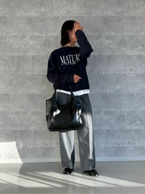 Sianna シアンナ クリンクルエフェクトスローチートートバッグ（トート