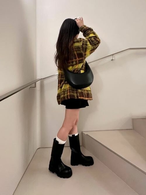 CHARLES ＆ KEITH（チャールズ&キース） ブーツ ダブルプルタブ カーフ