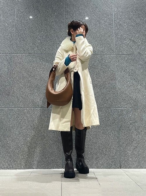 CHARLES & KEITHイモージェン サイドバックルチャンキーロングブーツ CHARLES ＆ KEITH ブーツ Imogen イモージェン サイドバックル