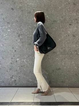 「CHARLES & KEITH（チャールズ & キース）のアイテム（トートバッグ）」を使った、CHARLES & KEITHさん（レディース・160cm）の冬コーディネート