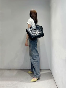 「CHARLES & KEITH（チャールズ & キース）のアイテム（トートバッグ）」を使った、CHARLES & KEITHさん（レディース・160cm）の夏コーディネート