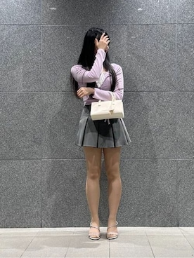 「CHARLES & KEITH（チャールズ & キース）のアイテム（トートバッグ）」を使った、CHARLES & KEITHさん（レディース・160cm）の夏コーディネート